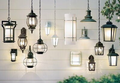 Outdoor entrance deals light fixtures